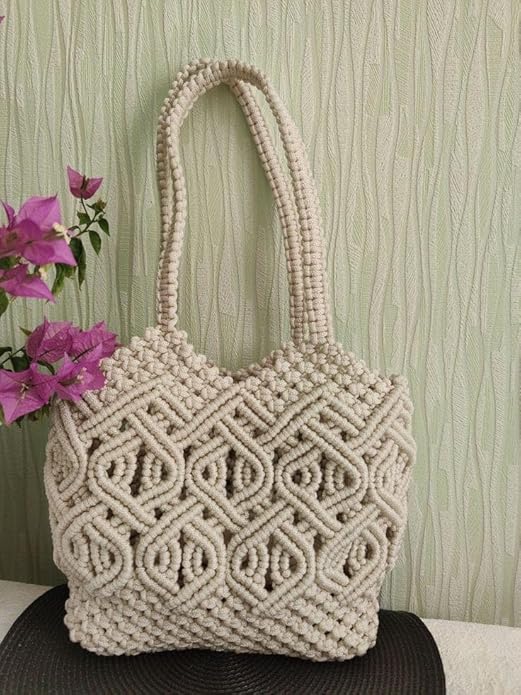 Stylish Macrame Handbag For Women - Leechoo